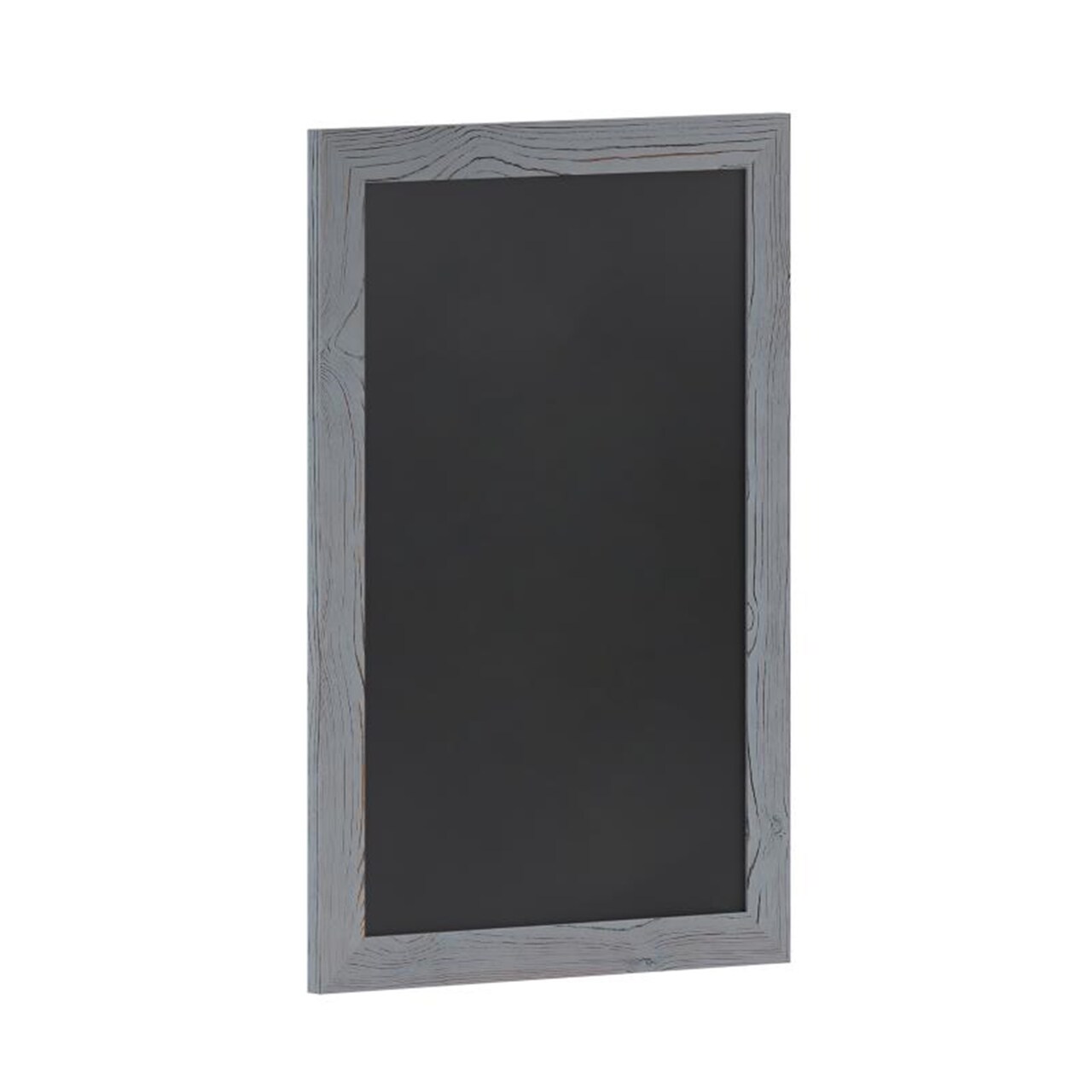 Canterbury 20" x 30" Rustic Gray Wall Mount Magnetic Chalkboard Sign with Eraser, Hanging Wall Chalkboard Memo Board